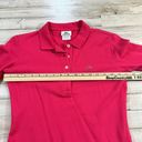 Lacoste  Cropped Hot Pink Polo Shirt SMALL Photo 3