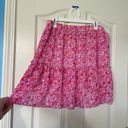 J.Crew  Tiered Midi Skirt Floral Women’s Large Photo 2