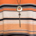 Brooks Bobbie  Size S Ladies' Stripe Tunic Top + Necklace NEW Photo 1