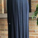 St. John  Black Santana Knit Pleated Wool Midi Skirt Small Photo 3