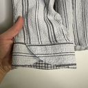 Habitat  White Black Textured Striped Buttoned Blouse Size Small Photo 4