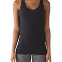 Lululemon  Deep Breath Black Built In Bra Tank 6 Photo 0