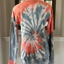 Mango Dreamsicle Sweatshirt Tie Dye Cozy Cotton Blend Loungewear  Surf Size S NWT Photo 3