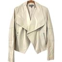 Neiman Marcus  Open Front Leather Jacket Photo 0