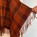 Orange And Red Plaid Shawl Photo 5