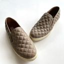 Steve Madden  Gray Ecentrcq Quilted Leather Sneakers‎ Size 8M Shoes Slip On Photo 1