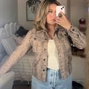 Dear John Leopard Cheetah Print Jacket Coat Denim Jacket Trendy Photo 3