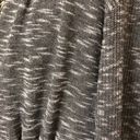 St. Tropez  West Open Front cardigan sweater w/tie knit top tunic black gray Photo 5