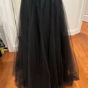 Black Tulle Maxi Skirt Photo 0