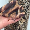 Sans Souci  Women's Strapless Maxi Dress Animal Leopard Print Sheer Brown Medium Photo 1