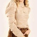 Harper  Puff Sleeve Marled Knit Chunky High Neck Sweater Photo 1