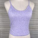 Primark  Cropped Cami Top Perforated Heart Design Purple-Small Photo 0