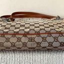 Gucci  Eclipse GG Brown Canvas and Leather Shoulder Bag Photo 3