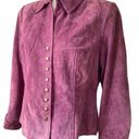 Coldwater Creek  Lavender Suede Jacket Photo 1