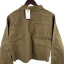 Good American  Green Crop Jacket Size 4 / XL New Photo 2