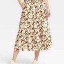 Universal Threads  Skirt Cotton Cottagecore Printed Midi Skirt Size 4X Photo 9