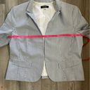 Nine West NWT  size 14 blue and white striped blazer Photo 5