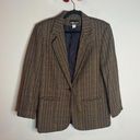 Houndstooth Vintage wool blend  plaid blazer jacket Photo 0