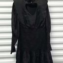 Farm Rio  Dress Women's Size Small Black Smocked Long Sleeve Cocktail Party Photo 5