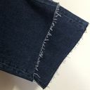 Loft  Dark Blue Wash Raw Hem Bootcut Jeans Size 8 Tall New With Tags Photo 2