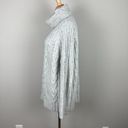 Krass&co The White Label  Sweater M Womens Gray Cable Knit Turtleneck‎ Wool Alpaca Photo 7