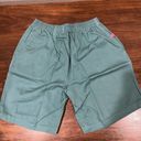 Woman Within  Shorts 14 W Teal Pockets Elastic Waist Mom Shorts Photo 5