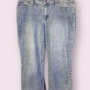 Chico's Chico’s Platinum Cropped Jeans with Embellished Pockets in Light-Wash - size 1.5 Photo 1