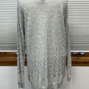 Lane Bryant 14/16 //  NWT Gray Thin Lightweight Sheer Striped Long Sleeve Sweater Photo 4