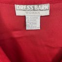 Dress Barn red suede button up long sleeve Photo 2