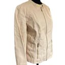 Calvin Klein ‎ Women’s Leather Motorcycle Jacket Blush Pink Size M Photo 1