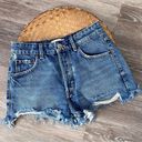 ZARA  denim cut off high waist shorts button fly Photo 0