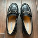 Chelsea and Violet .  Vera Black Leather Loafers tag 8 Runs Small 7.5  Lug Retro Y2K Photo 1