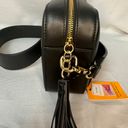 Mario Valentino Valentino By  Babete Tassel Black Leather Shoulder Bag NWT Photo 11