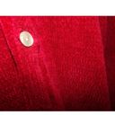 Denim & Co . chenille look red jacket 2X Excellent Button Front 100% acrylic Photo 1