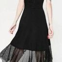 Tripp NYC  Y2K Black Grommet Punk Goth Fish Net Grunge Hem Dress Size S Photo 1