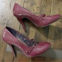 American Eagle Academia oxblood heels burgundy Photo 4