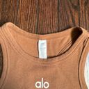 Alo Yoga Brown Tank Top Photo 2