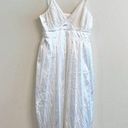 Cotton Candy LA  White Satin Pleated Sleeveless Midi Dress Photo 0