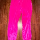 Victoria's Secret Hot Pink Velvet Sweat Pants Photo 1