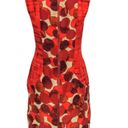 Tracy Reese retro mid-century orange circle print cap sleeve silk sheath dress -6  Gently used in very good condition.  New York size women’s 6. 100% silk. Photo 2