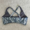 Carbon 38  “contour” sports bra in metallic snake print blue grey gray silver Photo 1