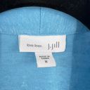 J.Jill  Women's Knit Love Linen Open Front Portofino Cardigan Blue Size Medium Photo 2