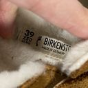 Birkenstock  Boston Shearling Beige Suede Leather Narrow Sz 39 US L8 M6 Photo 12