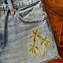 Levi’s Levi's 501 Palm Painted Cutoff Denim Shorts Size 28 Photo 3