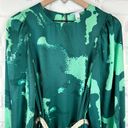 Alexis  x Target Green w/ Puff Sleeves Long Sleeve Rope Belt Tiered small Photo 4