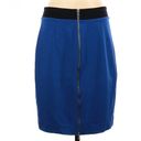 Trina Turk  Pencil Skirt Royal Blue Black Full Zipper Straight Women’s 6 Photo 1