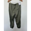 Nine West  Tie Waist Mid Rise Jogger Green Lyocell Soft Comfort Women Sz S NWT Photo 2