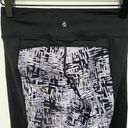 Lou & grey Black Gray Etchblock Patterned Leggings Small Photo 6