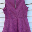 Elle size M Tweed Peplum Textured Fuchsia Sleeveless Top Photo 10