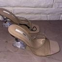 ZARA NWOT  VINYL SANDALS WITH CLEAR HEELS METHACRYLATE  3342/910  SZ EU 39 US 8 Photo 3